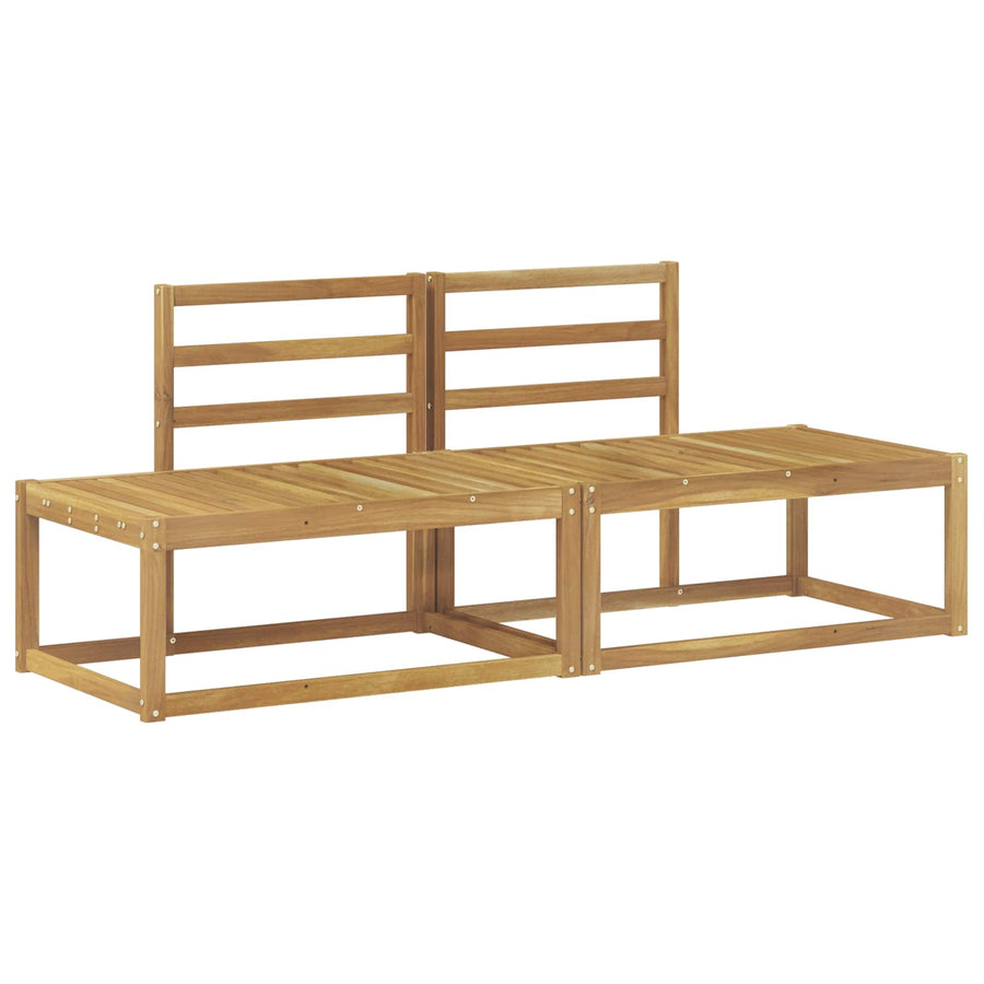 Buiten Eind Sofa 2 Stuk Wit 182,5 x 63 x 73 cm