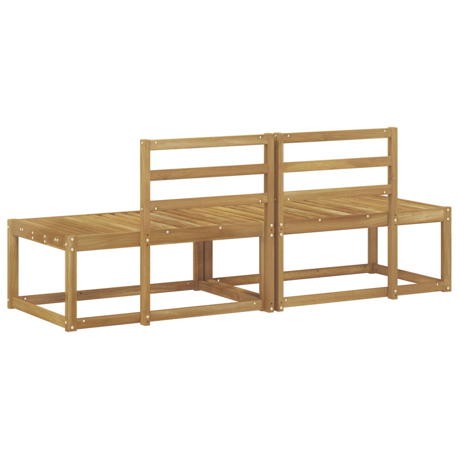 Buiten Eind Sofa 2 Stuk Wit 182,5 x 63 x 73 cm