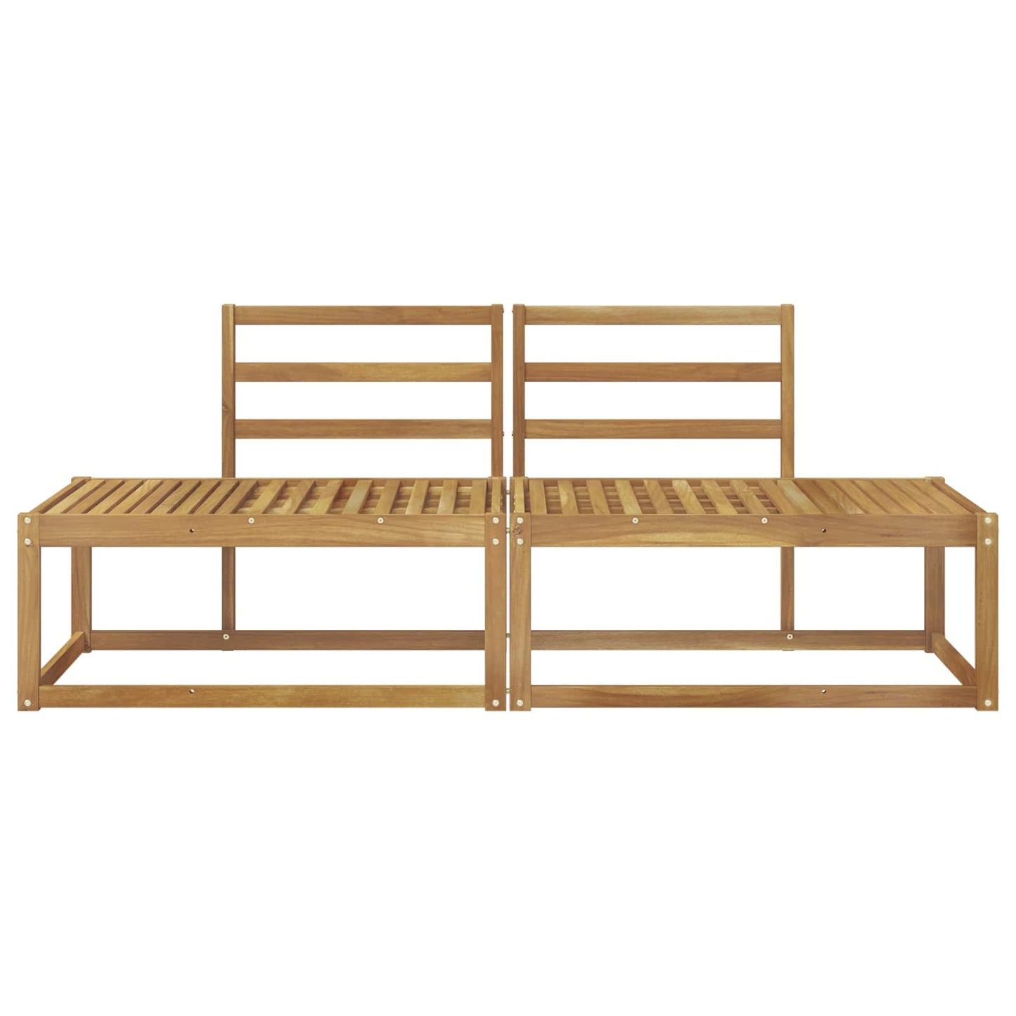 Buiten Eind Sofa 2 Stuk Wit 182,5 x 63 x 73 cm