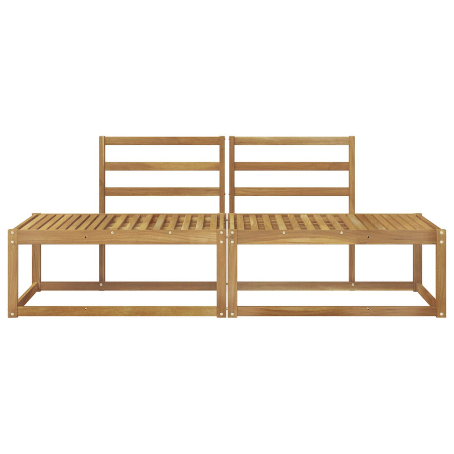 Buiten Eind Sofa 2 Stuk Wit 182,5 x 63 x 73 cm