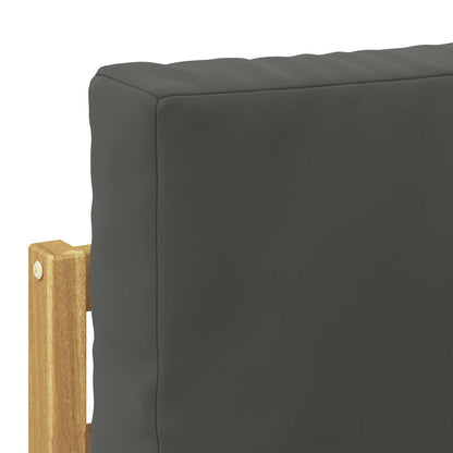 Buiten Eind Sofa met kussen 2 Stuk Wit Massief Acaciahout
