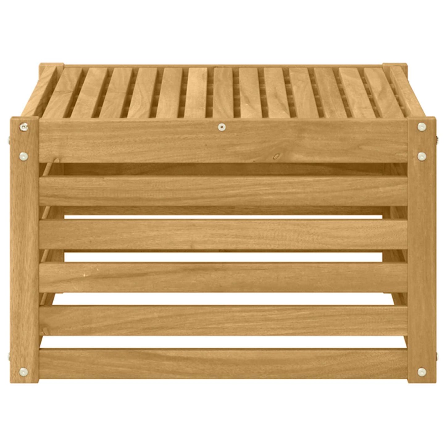 Buiten Tafel Massief Acaciahout Wit 59 x 59 x 37 cm