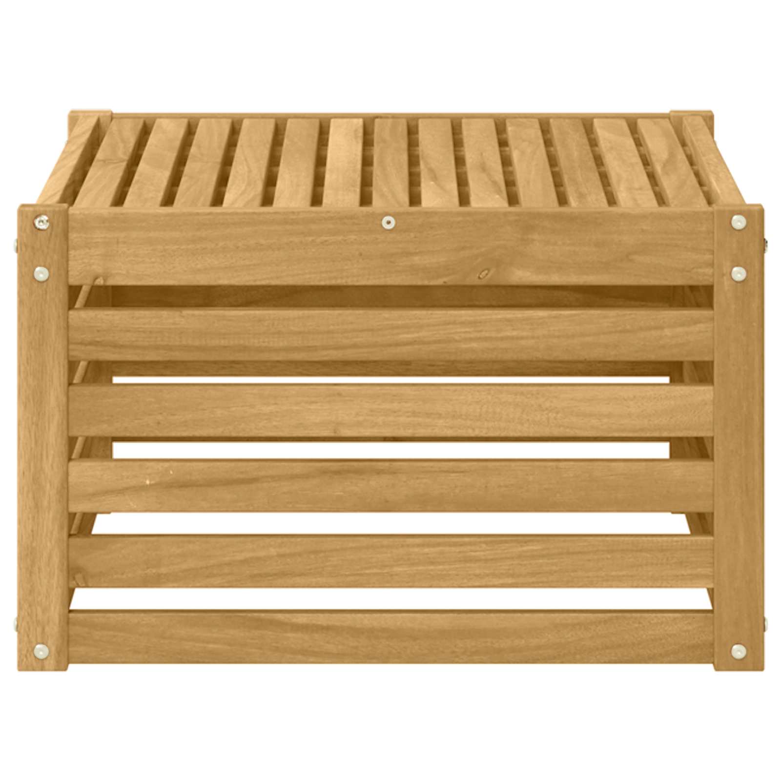 Buiten Tafel Massief Acaciahout Wit 59 x 59 x 37 cm