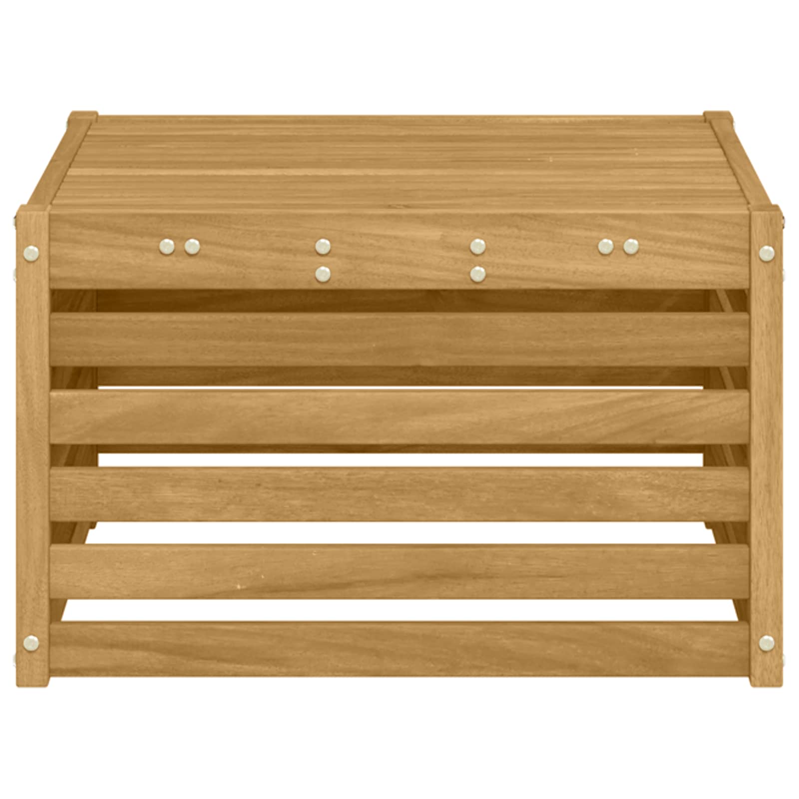 Buiten Tafel Massief Acaciahout Wit 59 x 59 x 37 cm
