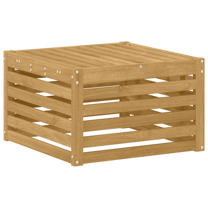 Buiten Voetenbank Massief Acaciahout Wit 59 x 59 x 37 cm