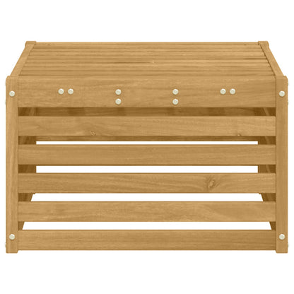Buiten Voetenbank Massief Acaciahout Wit 59 x 59 x 37 cm