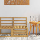 Midden sofa massief acaciahout wit 63x59x73 cm