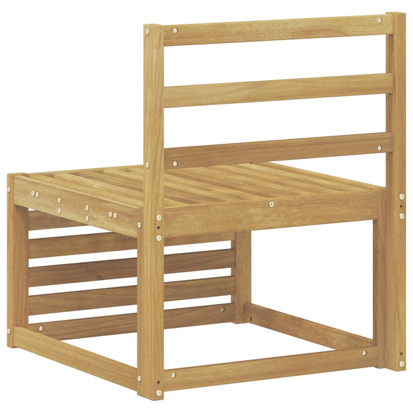 Buiten Midden Sofa Massief Acaciahout Wit 63 x 59 x 73 cm