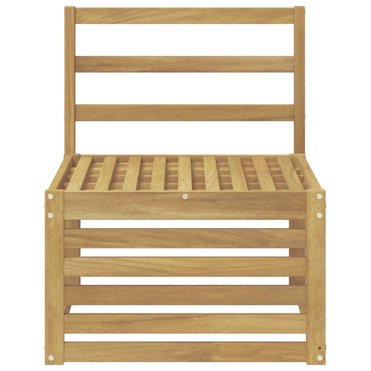 Buiten Midden Sofa Massief Acaciahout Wit 63 x 59 x 73 cm