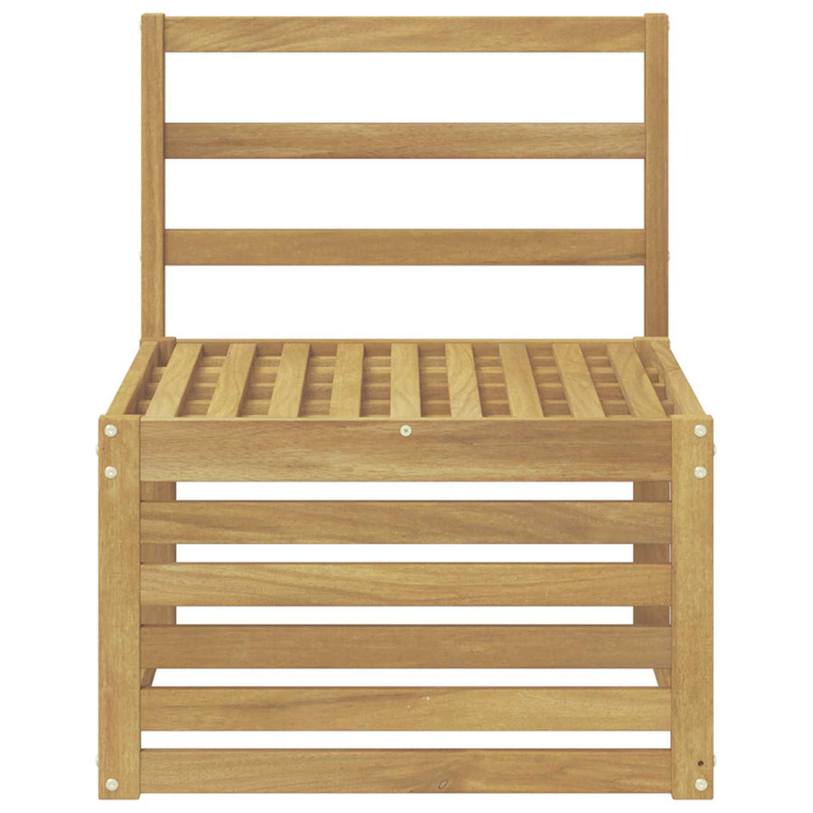 Buiten Midden Sofa Massief Acaciahout Wit 63 x 59 x 73 cm