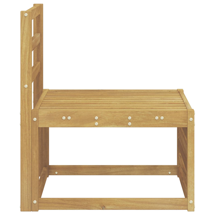 Buiten Midden Sofa Massief Acaciahout Wit 63 x 59 x 73 cm