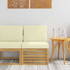 Midden sofa massief acaciahout wit