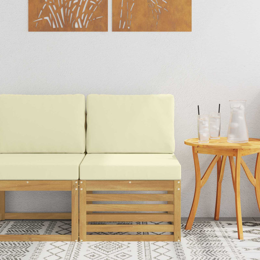 Buiten Midden Sofa Massief Acaciahout Wit
