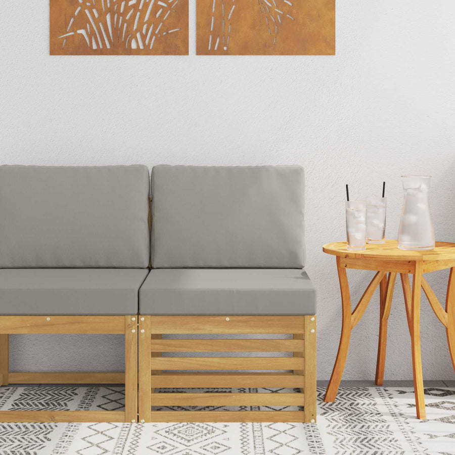 Buiten Midden Sofa Massief Acaciahout Wit