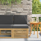 Midden sofa massief acaciahout wit