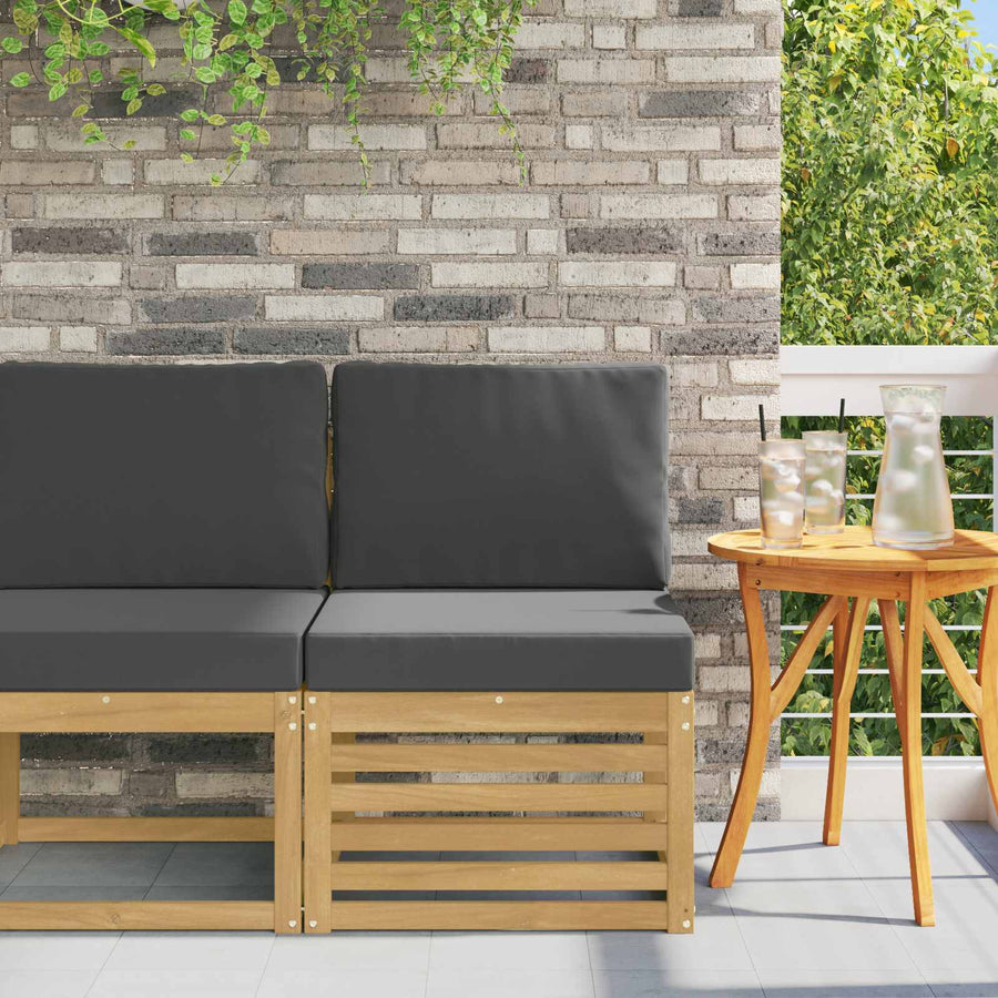 Buiten Midden Sofa Massief Acaciahout Wit