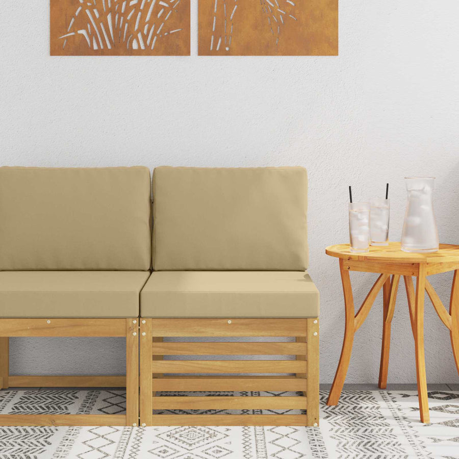Buiten Midden Sofa Massief Acaciahout Wit