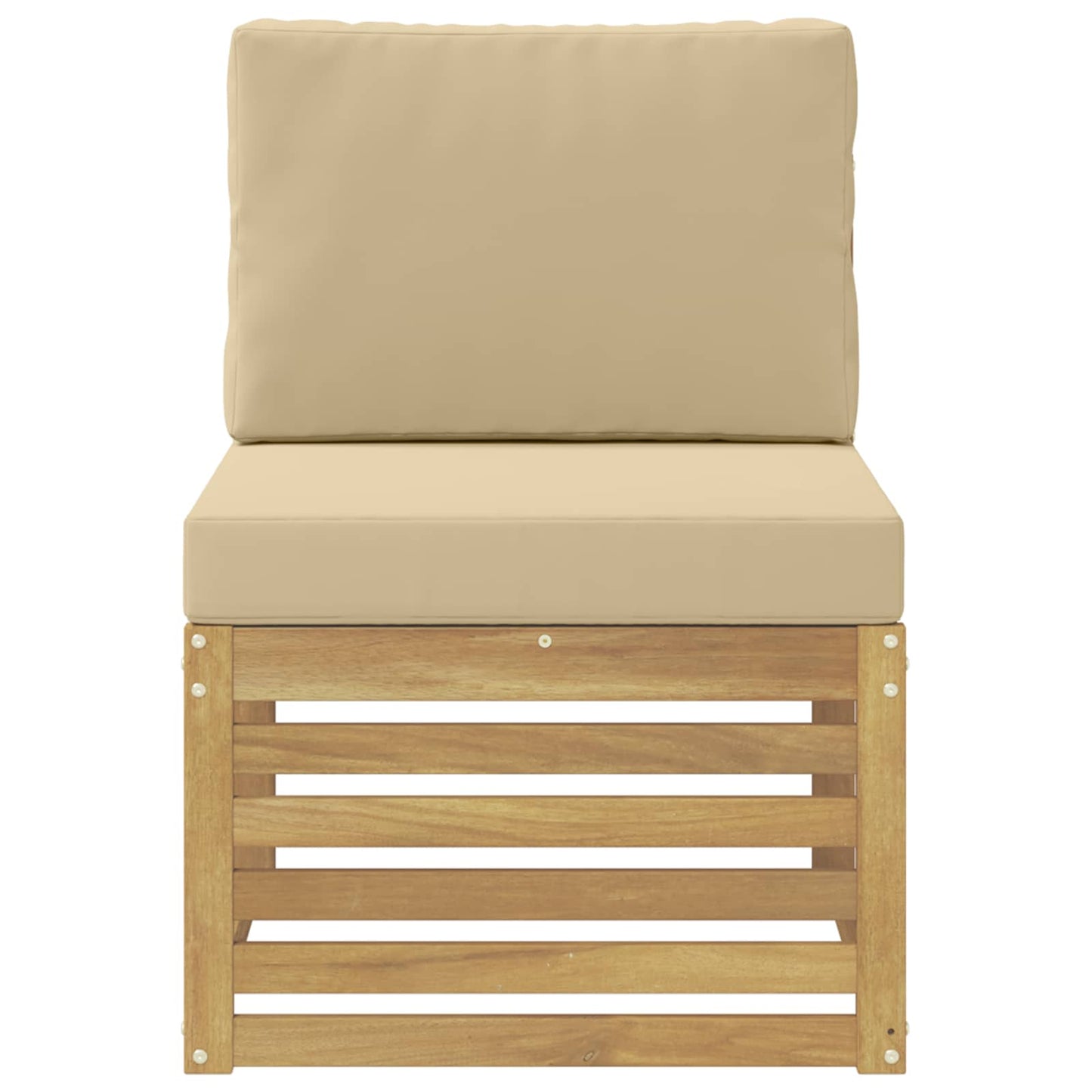 Buiten Midden Sofa Massief Acaciahout Wit