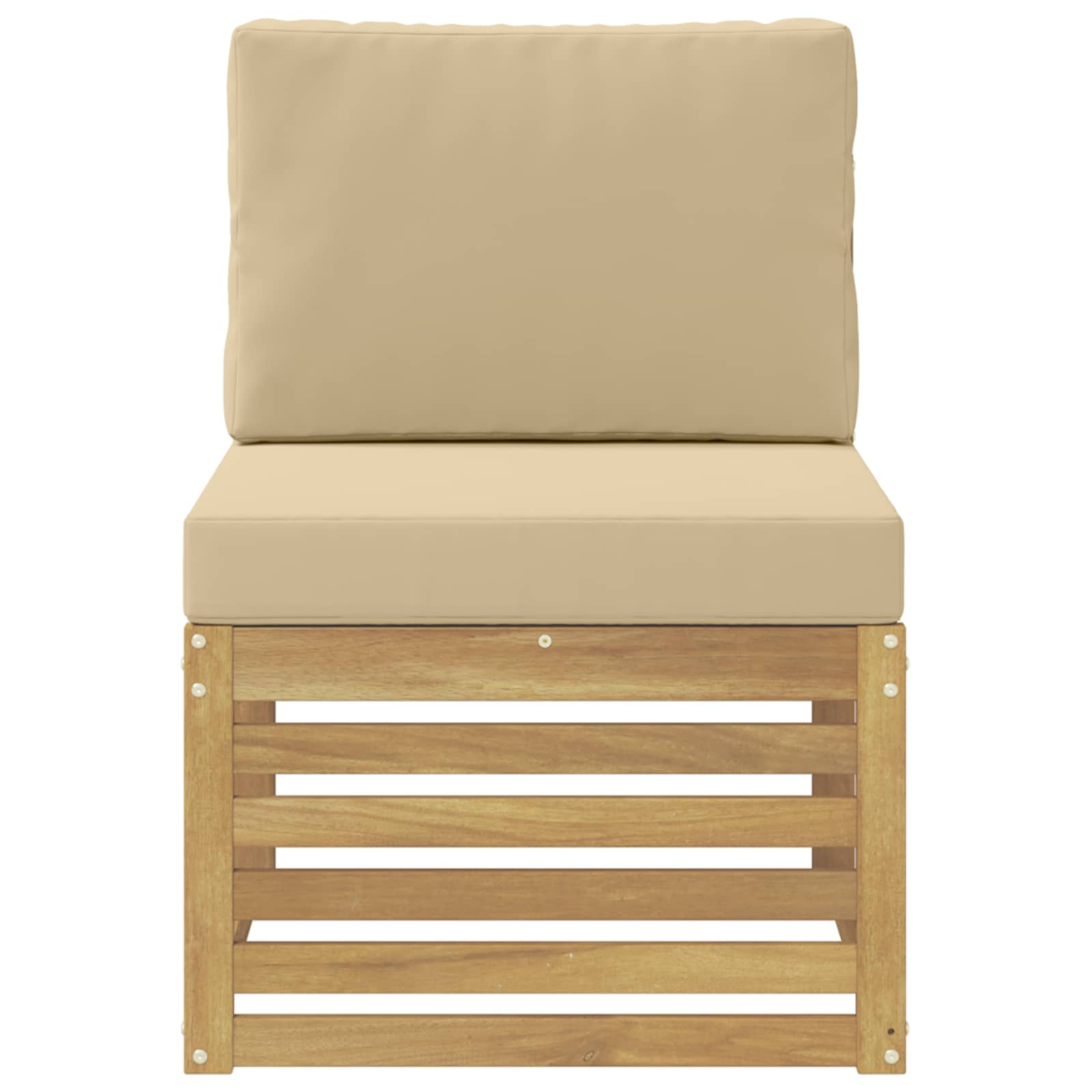 Buiten Midden Sofa Massief Acaciahout Wit