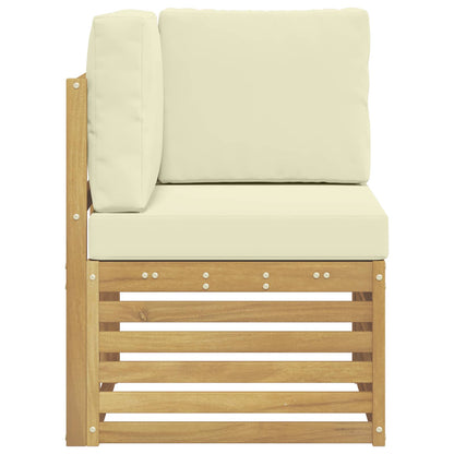 Buiten Hoek Sofa Massief Acaciahout Wit