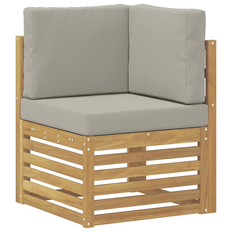 Buiten Hoek Sofa Massief Acaciahout Wit