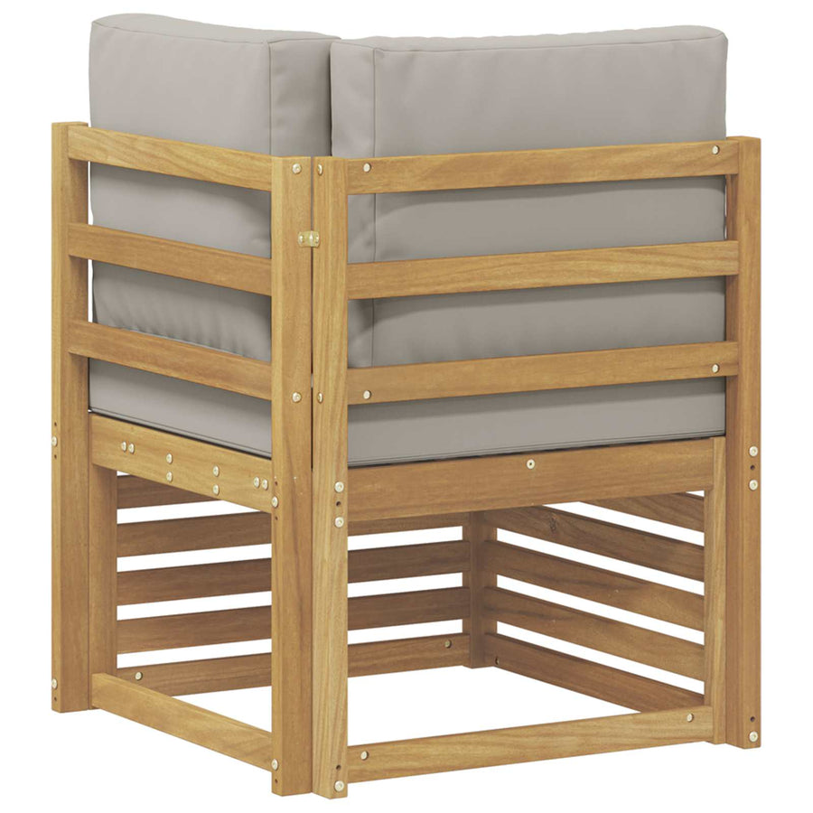 Buiten Hoek Sofa Massief Acaciahout Wit