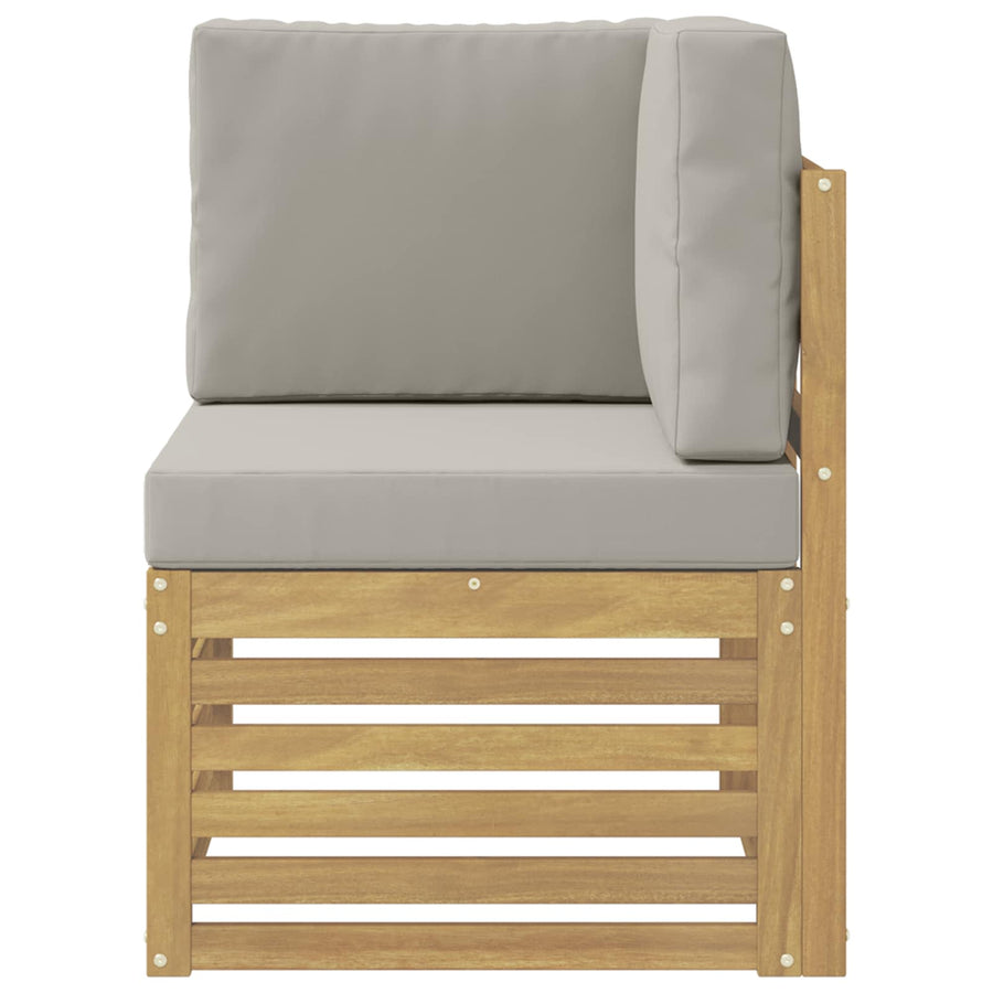 Buiten Hoek Sofa Massief Acaciahout Wit