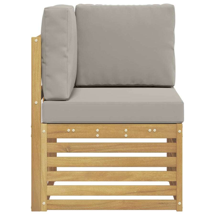 Buiten Hoek Sofa Massief Acaciahout Wit