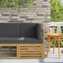 Buiten Hoek Sofa Massief Acaciahout Wit