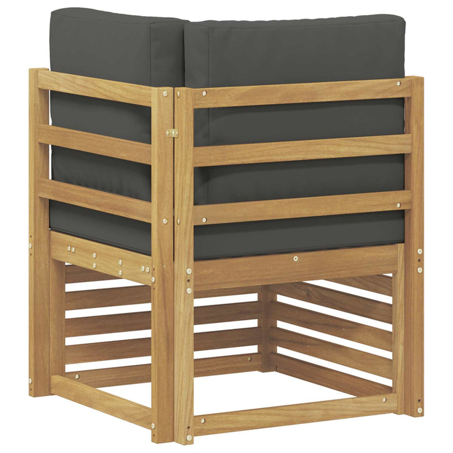 Buiten Hoek Sofa Massief Acaciahout Wit