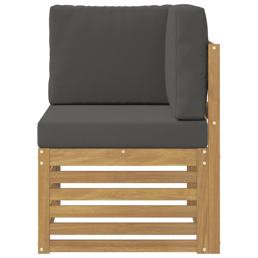 Buiten Hoek Sofa Massief Acaciahout Wit