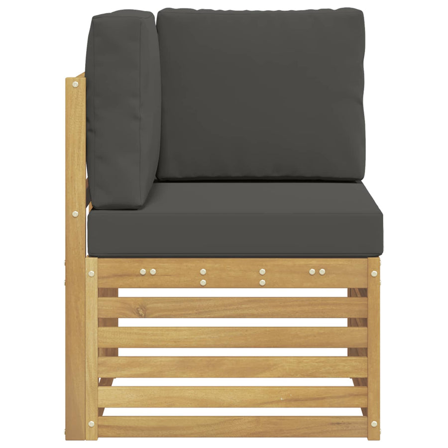 Buiten Hoek Sofa Massief Acaciahout Wit