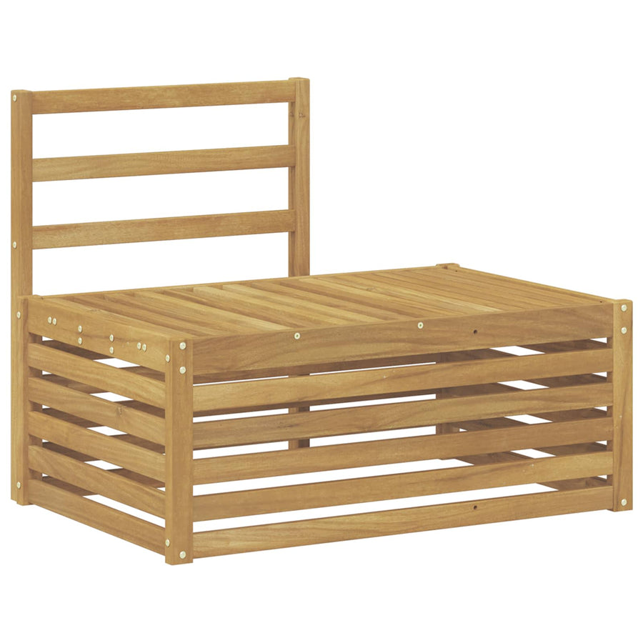 Buiten bankenset Wit 91 x 63 x 73 cm Massief Acaciahout