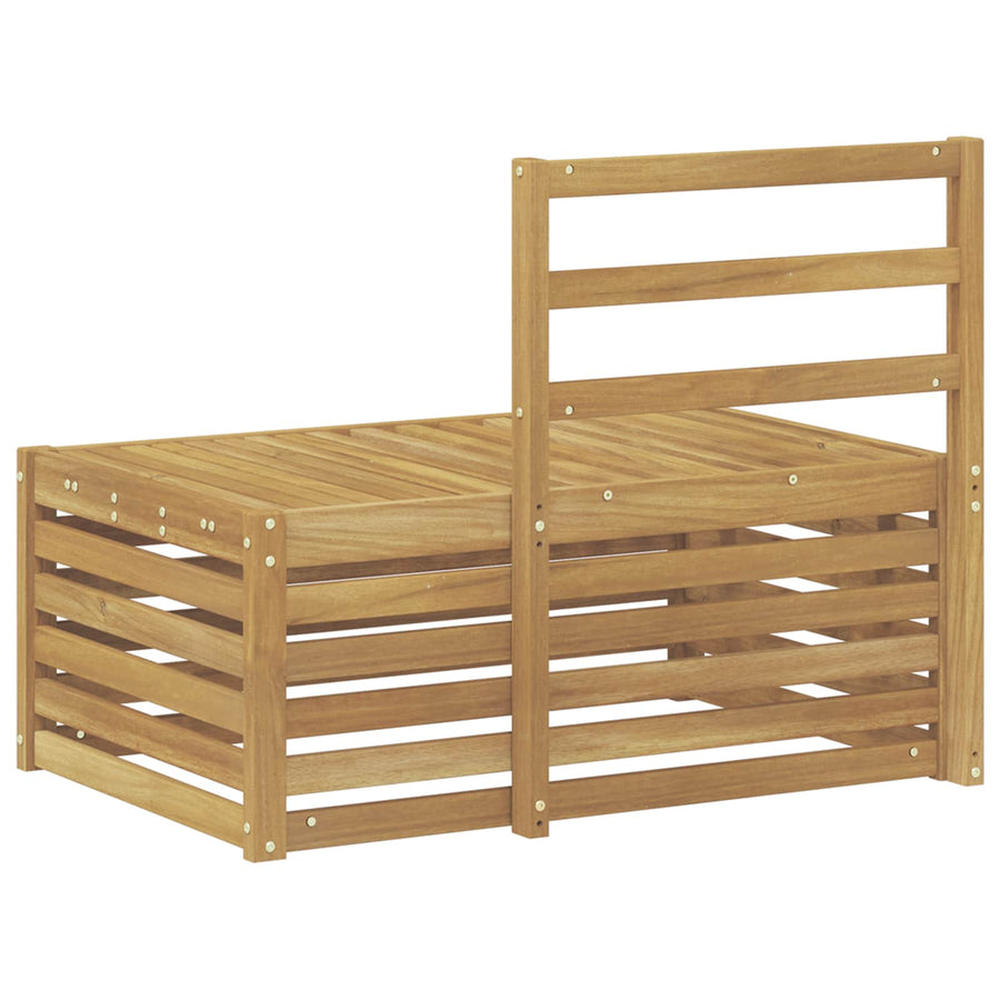 Buiten bankenset Wit 91 x 63 x 73 cm Massief Acaciahout