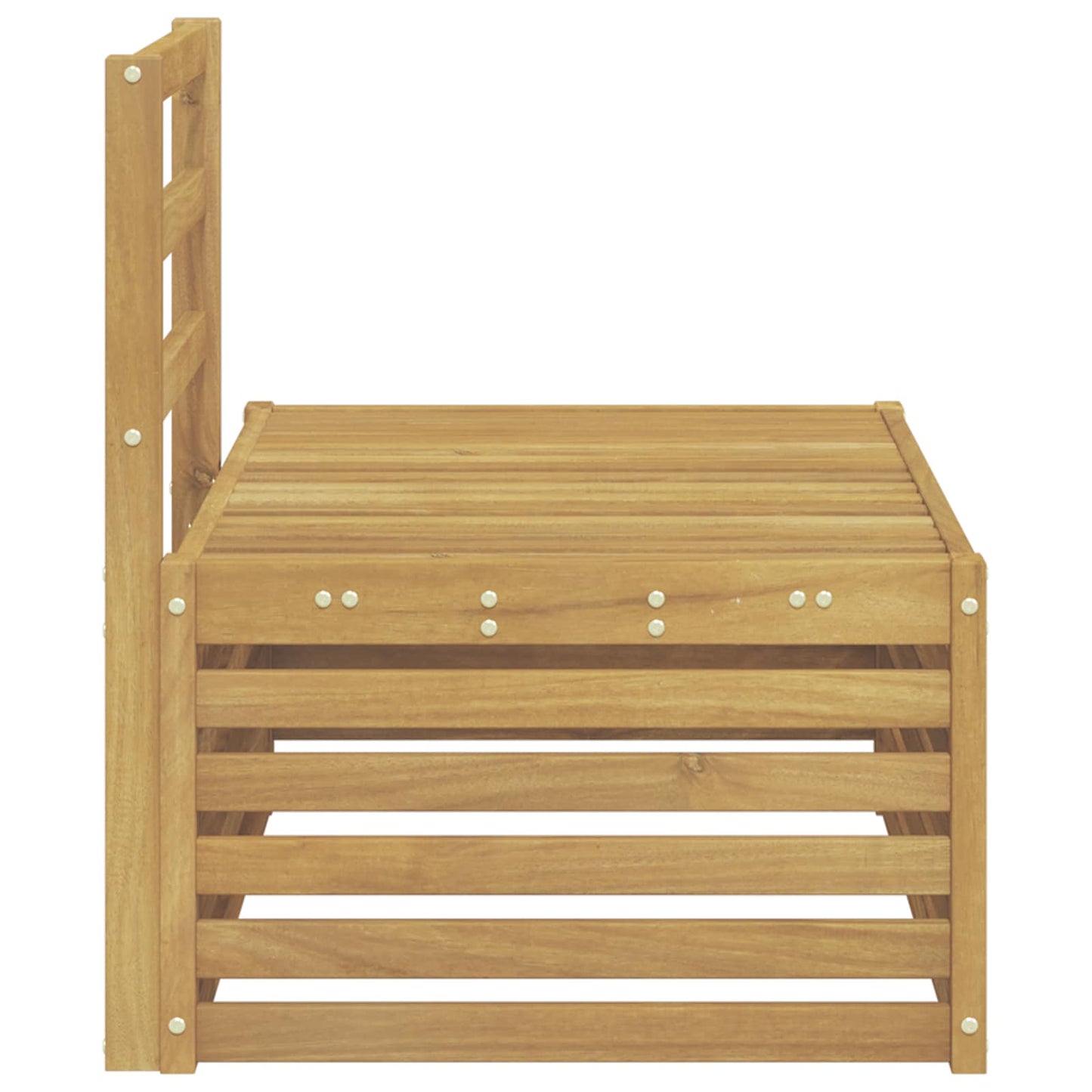 Buiten bankenset Wit 91 x 63 x 73 cm Massief Acaciahout