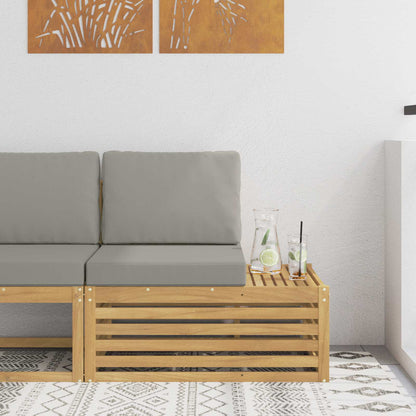 Buiten Eind Sofa Massief Acaciahout Wit