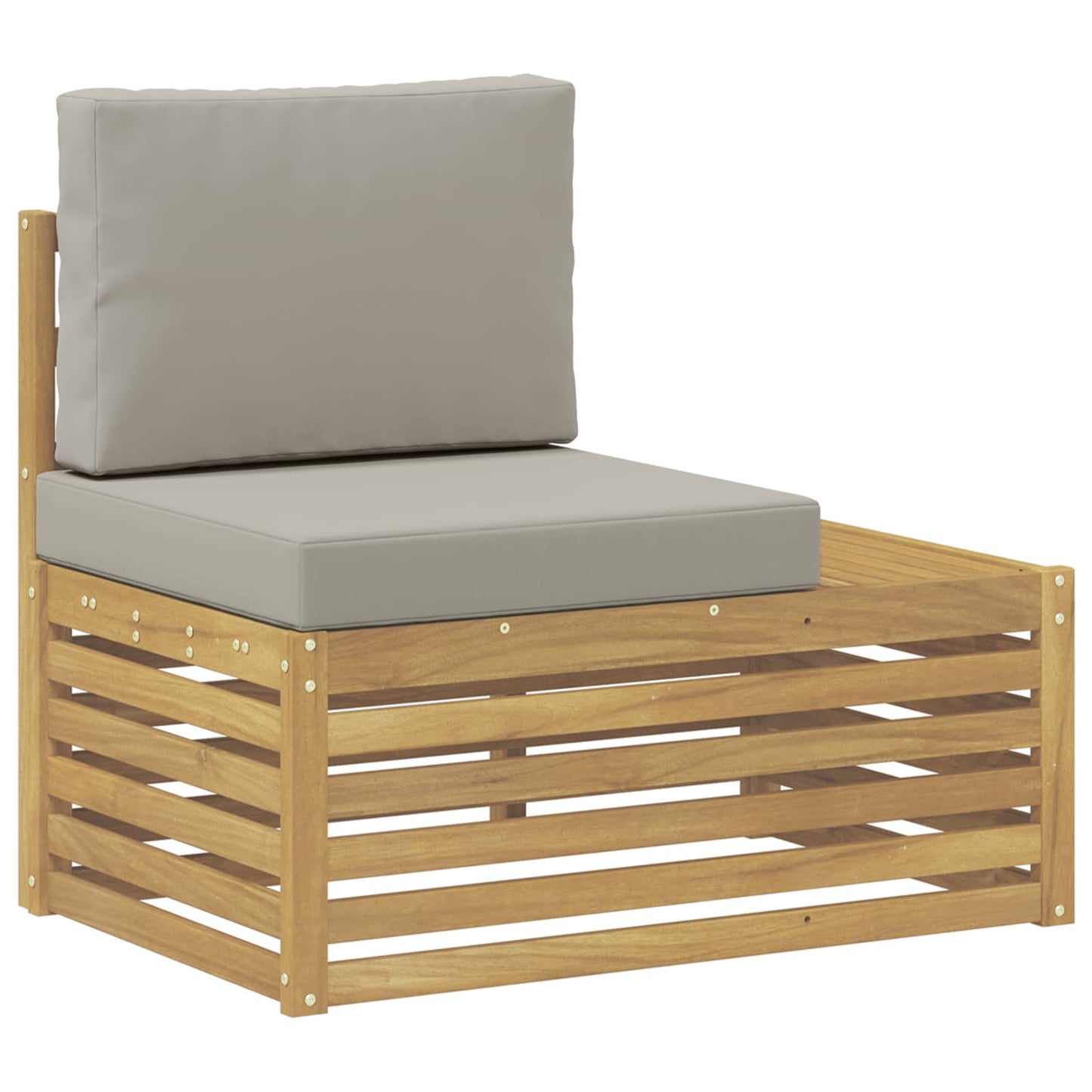 Buiten Eind Sofa Massief Acaciahout Wit