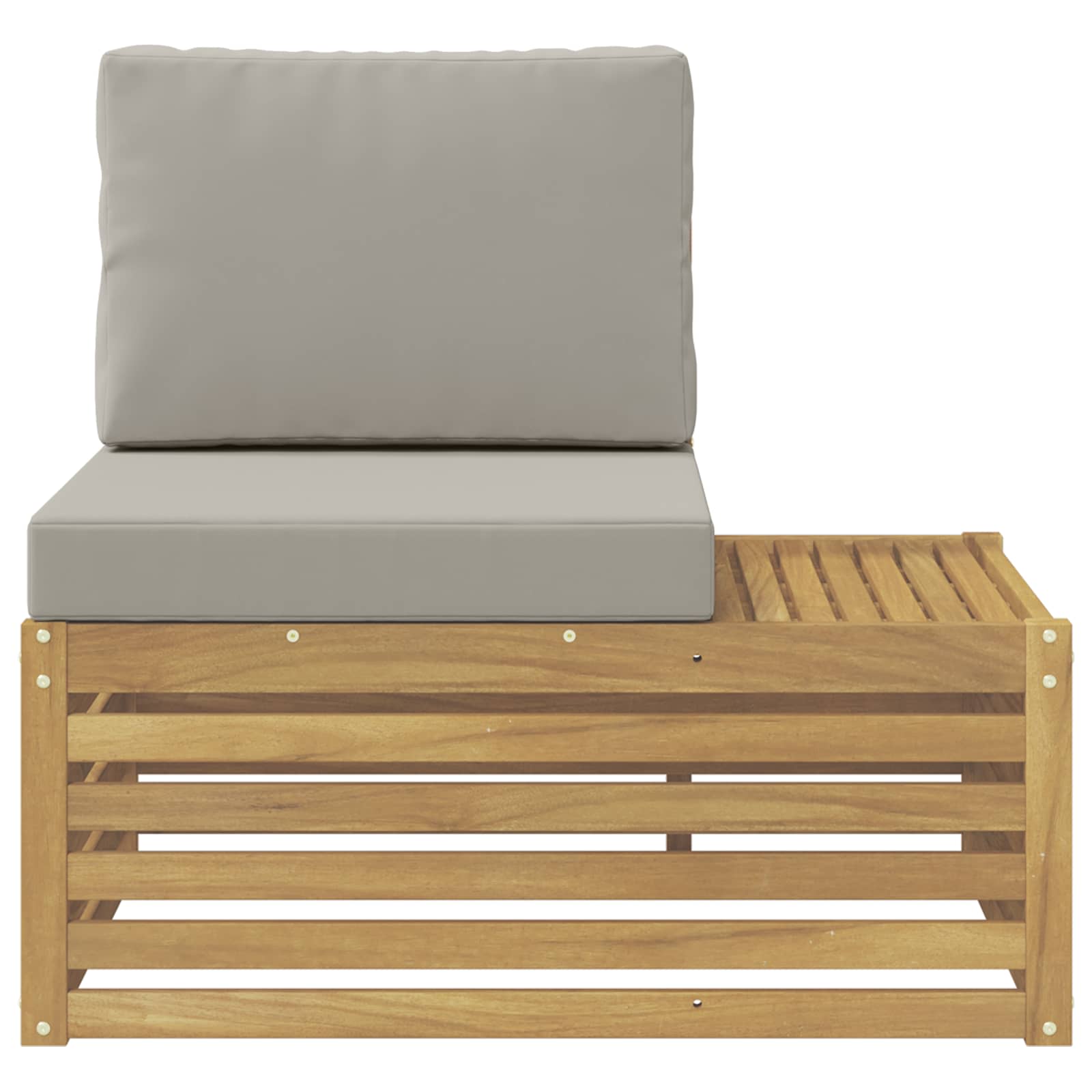 Buiten Eind Sofa Massief Acaciahout Wit