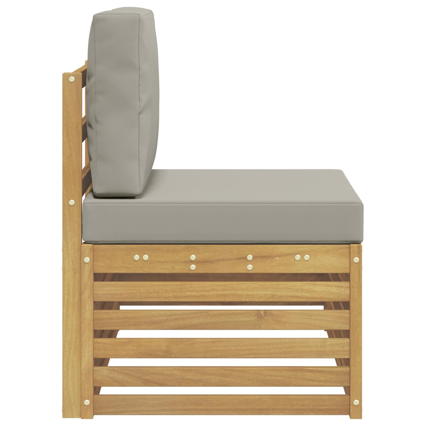 Buiten Eind Sofa Massief Acaciahout Wit