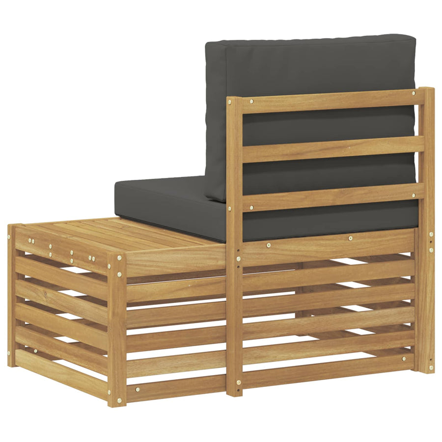Buiten Eindbank Wit 91 x 63 x 73 cm Massief Acaciahout