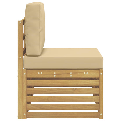 Buiten Eindbank Wit 91 x 63 x 73 cm Massief Acaciahout