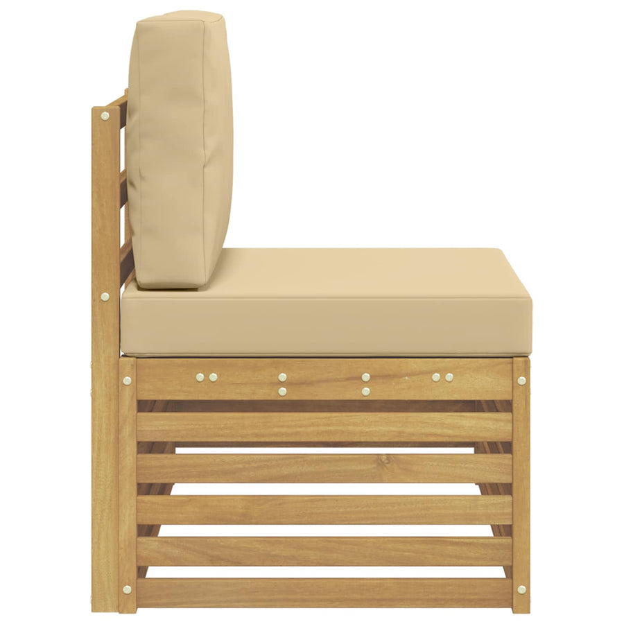 Buiten Eindbank Wit 91 x 63 x 73 cm Massief Acaciahout