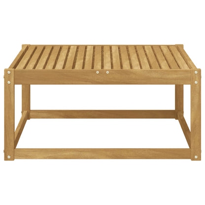 Buiten Voetenbank Massief Acaciahout Wit 79 x 79 x 37 cm