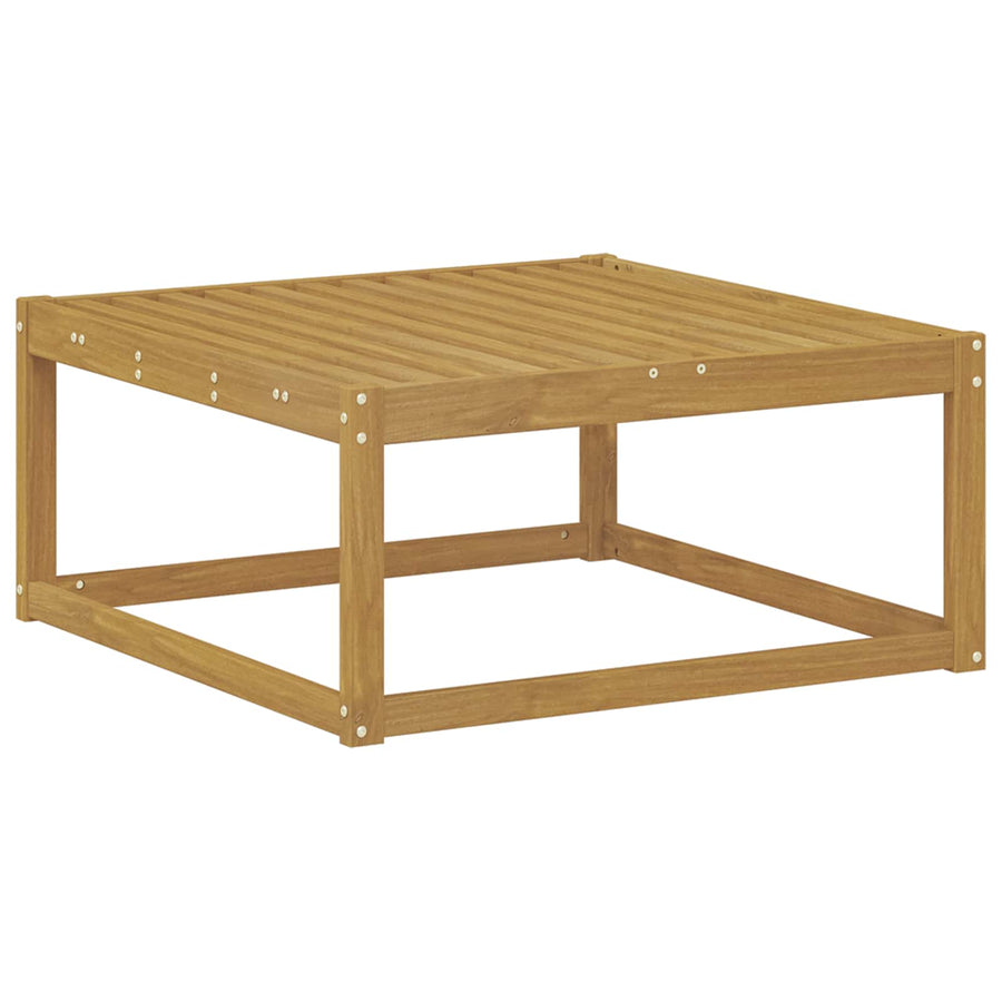 Buiten Voetenbank Massief Acaciahout Wit 79 x 79 x 37 cm