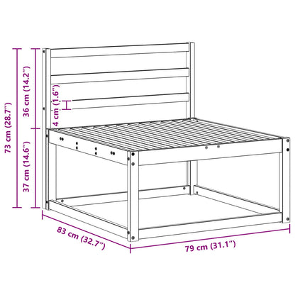 Buiten Midden Sofa Wit 79 x 83 x 73 cm