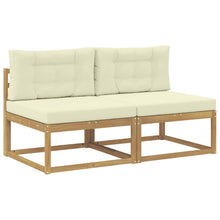 2 Stuk Buiten Midden Sofa Polyester Wit