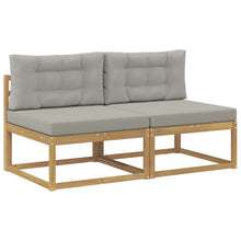 2 Stuk Buiten Midden Sofa Polyester Wit