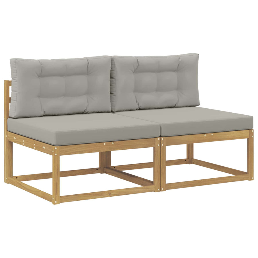 2 Stuk Buiten Midden Sofa Polyester Wit