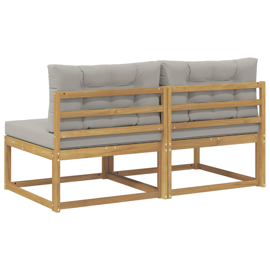 2 Stuk Buiten Midden Sofa Polyester Wit