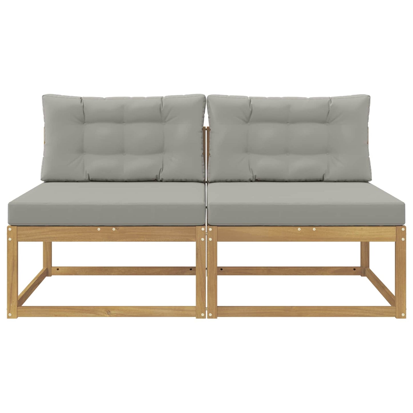 2 Stuk Buiten Midden Sofa Polyester Wit